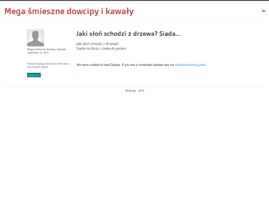 dowcip/Jaki-slon-schodzi-z-drzewa-Siada screenshot