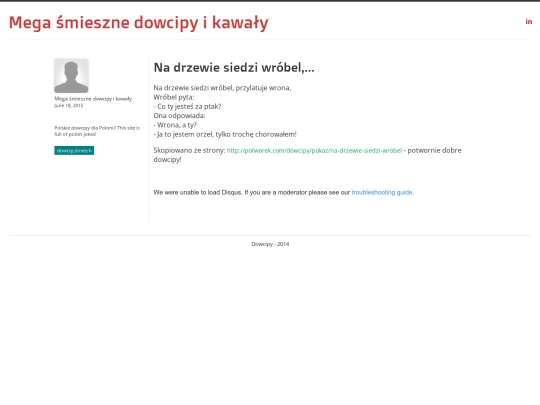 dowcip/Na-drzewie-siedzi-wrobel screenshot