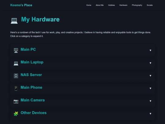 hardware screenshot