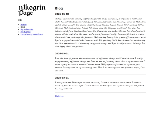 blog screenshot