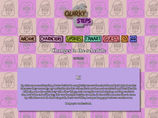 updates/changes_to_the_schedule screenshot