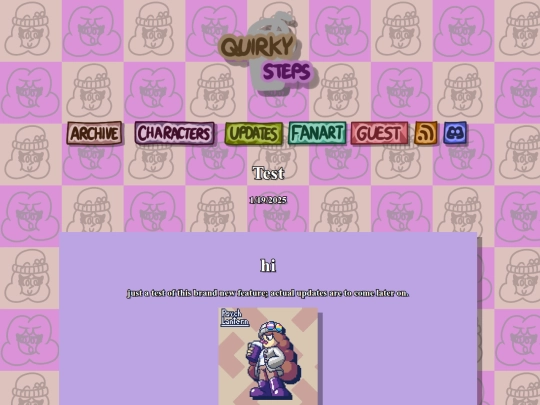updates/test screenshot