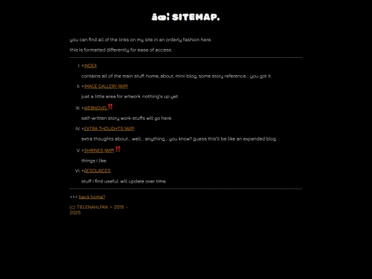 MAP/SITEMAP screenshot