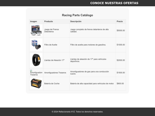 catálogo screenshot