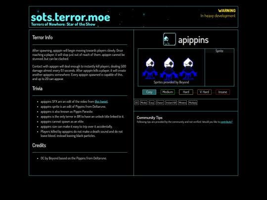 compendium/apippins screenshot