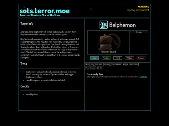 compendium/belphemon screenshot