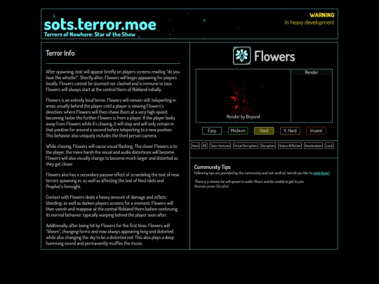 compendium/flowers screenshot