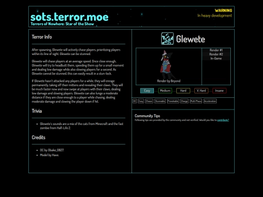 compendium/glewete screenshot