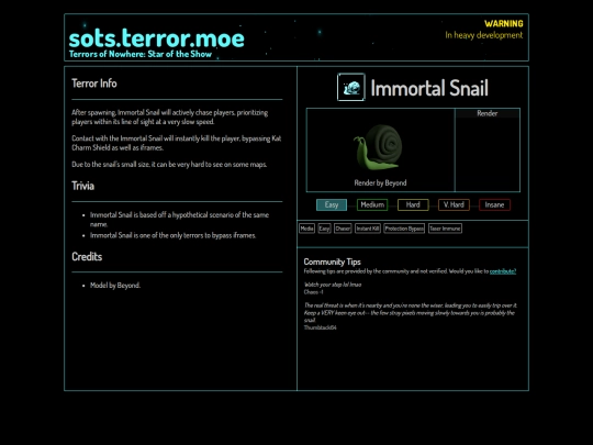 compendium/immortalsnail screenshot