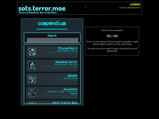 compendium screenshot