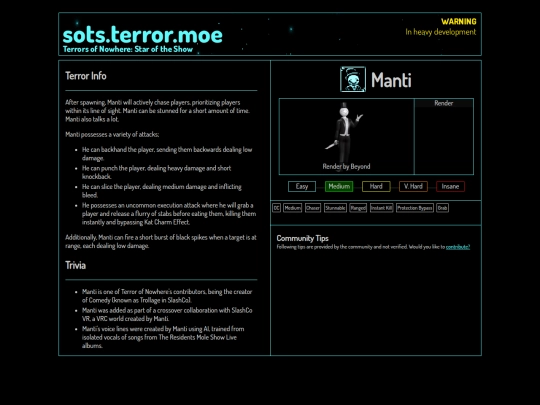 compendium/manti screenshot