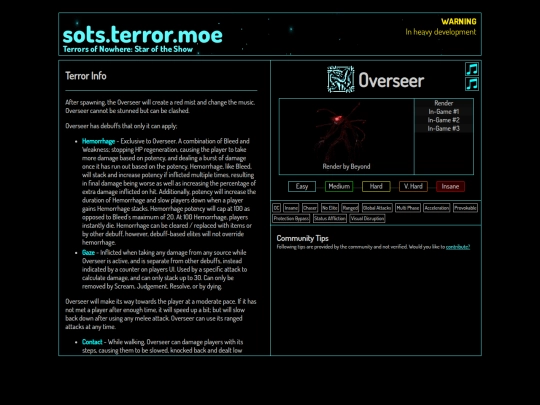 compendium/overseer screenshot