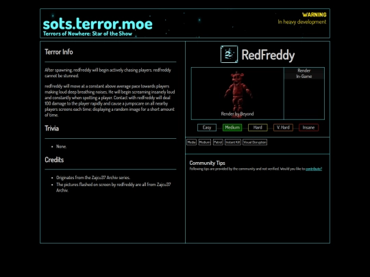 compendium/redfreddy screenshot