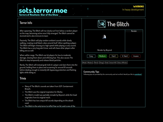 compendium/theglitch screenshot