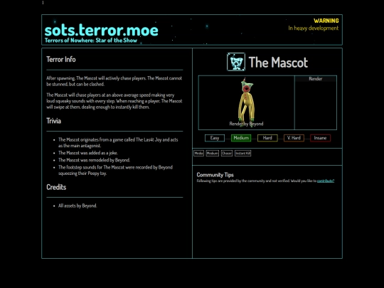 compendium/themascot screenshot