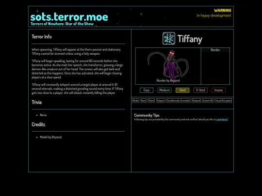 compendium/tiffany screenshot