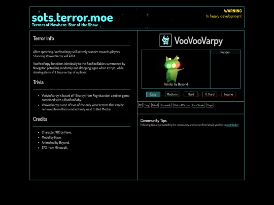 compendium/voovoovarpy screenshot