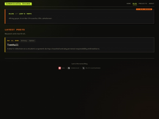 blog screenshot