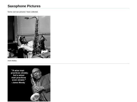 saxophone-pictures screenshot