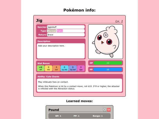pmd_tt/jig_info_sheet screenshot