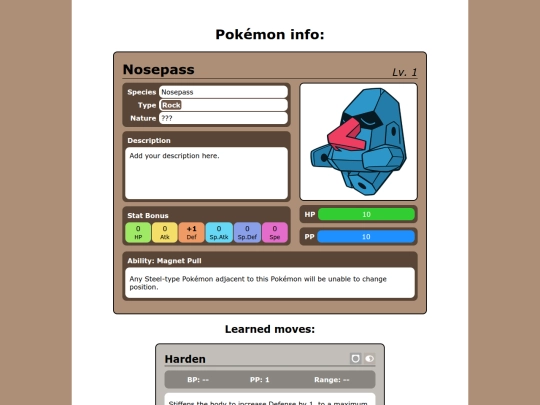 pmd_tt/nosepass_info_sheet screenshot