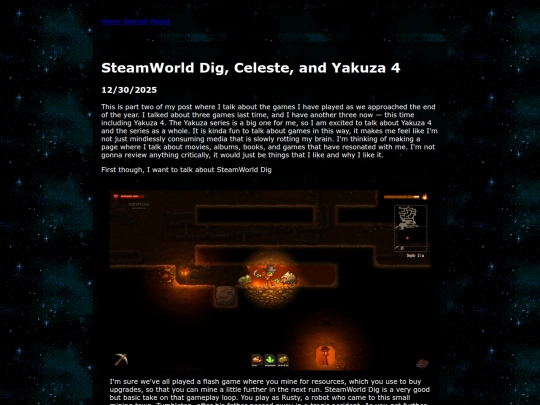 journal/JE13 screenshot