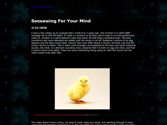 journal/JE14 screenshot