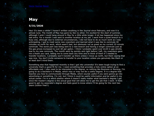journal/JE15 screenshot