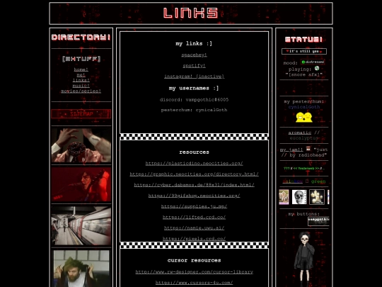links screenshot