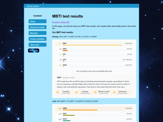mbti screenshot