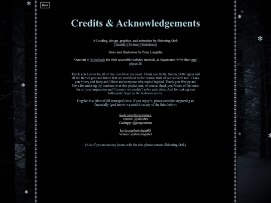 acknowledgements screenshot