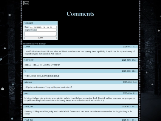 comments screenshot