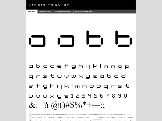 fonts/virale-demo screenshot