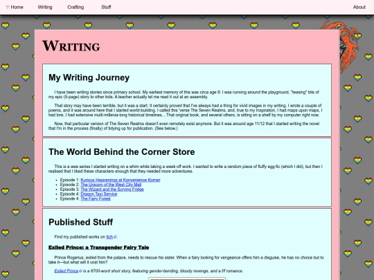 writing screenshot