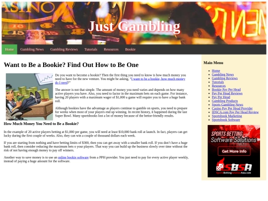 bookie screenshot