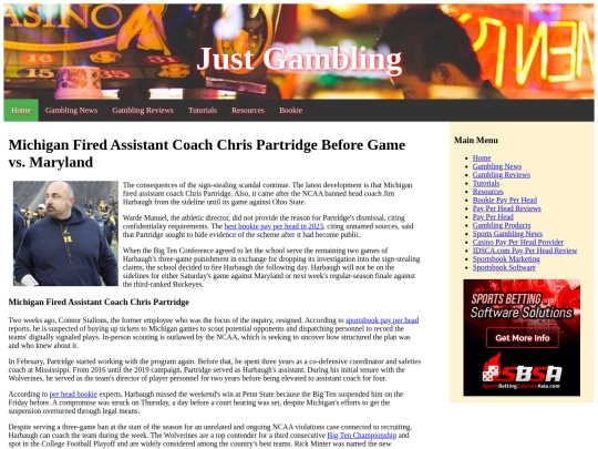 michigan-fired-assistant-coach-chris-partridge screenshot