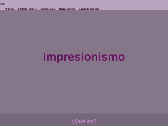 Pagina principal/Impresionismo screenshot