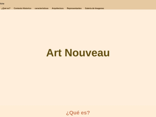 Pagina principal/Index-Art Nouveau screenshot