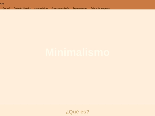 Pagina principal/Index-Minimalismo screenshot
