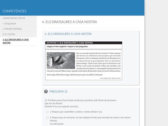 competencies/4_els_dinosaures_a_casa_nostra screenshot