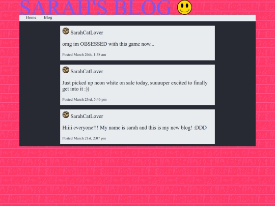 blog screenshot