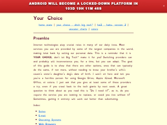 yourchoice screenshot