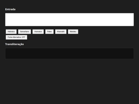 transliterador screenshot