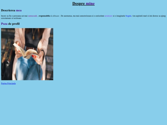 Despre mine screenshot