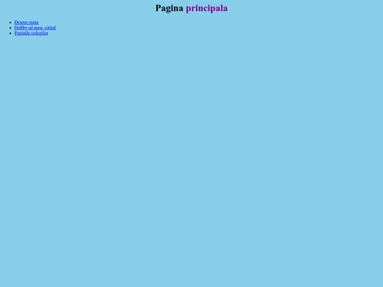 Pagina principala screenshot