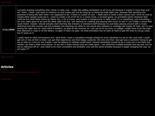 blog screenshot