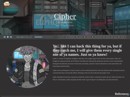 characters/Cipher screenshot