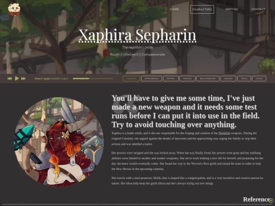 characters/Xaphira screenshot