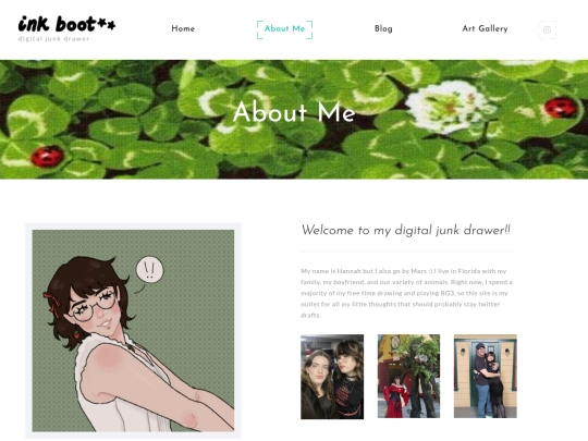 about-me screenshot
