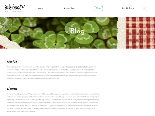 blog screenshot
